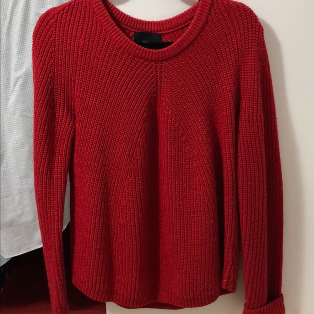 red sweater